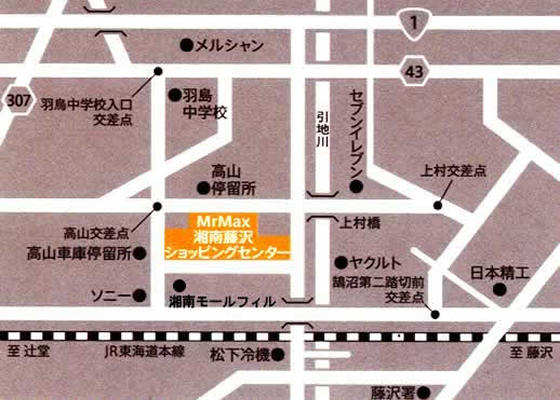 湘南藤沢歯科の地図