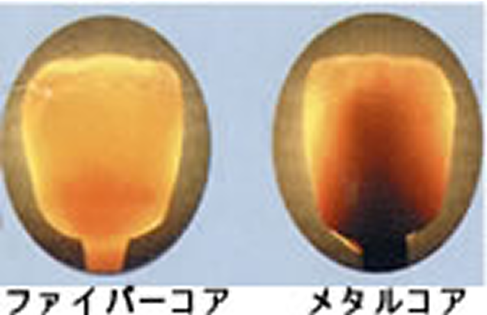 ファイバーコア（グラスファイバー製）